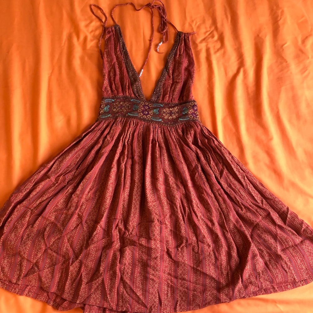 Boho open back mini
